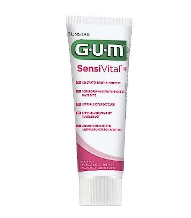 SUNSTAR GUM SENSIVITAL+ Pasta do zębów - 75 ml. Do nadwrażliwych zębów.