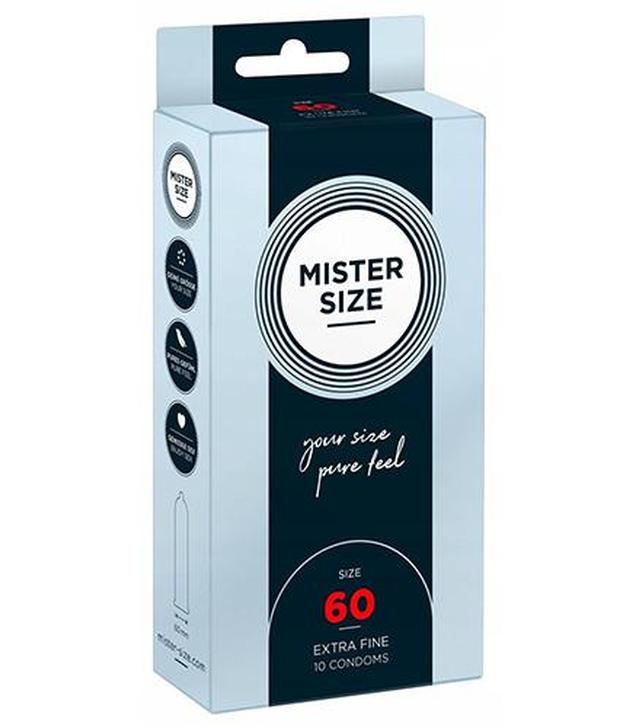 Mister Size Prezerwatywy 60 mm, 10 szt., cena, składniki, stosowanie