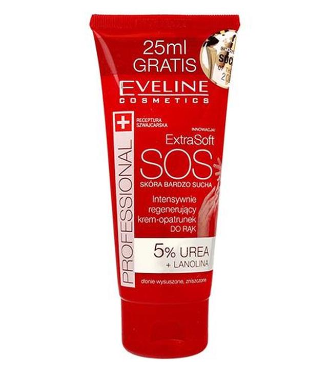 Eveline Professional Extra Soft SOS Intensywnie regenerujący krem-opatrunek do rąk - 100 ml - cena, opinie, właściwości