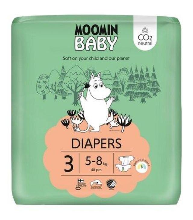 MOOMIN Baby Pieluszki 3 MIDI 5-8 kg, 48 sztuk