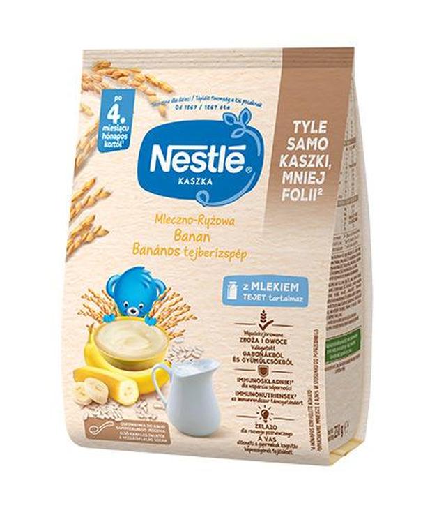 Nestle Kaszka mleczno-ryżowa banan po 4. miesiącu - 230 g - cena, opinie, wskazania
