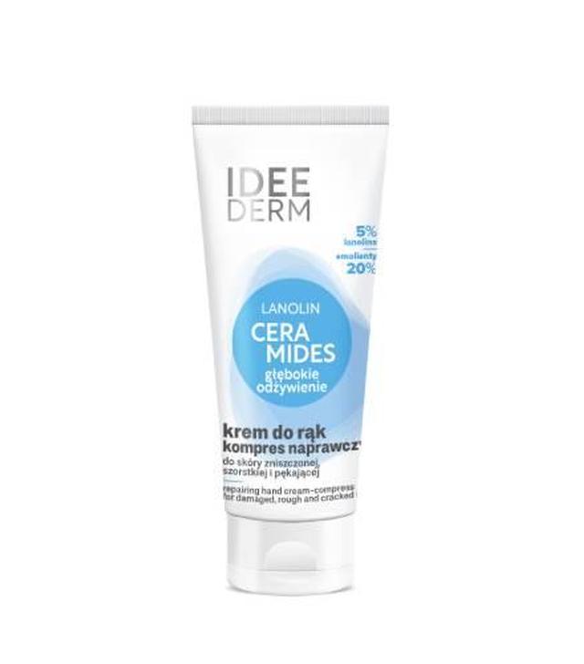 Idee Derm, Krem-kompres do rąk naprawczy ceramidowy, 75 ml