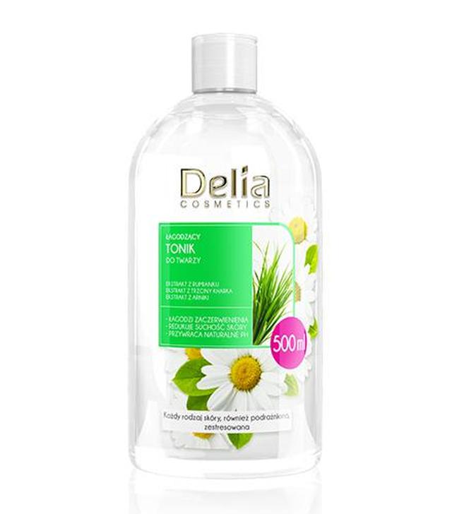 Delia Cosmetics Łagodzący Tonik do twarzy - 500 ml - cena, opinie, stosowanie