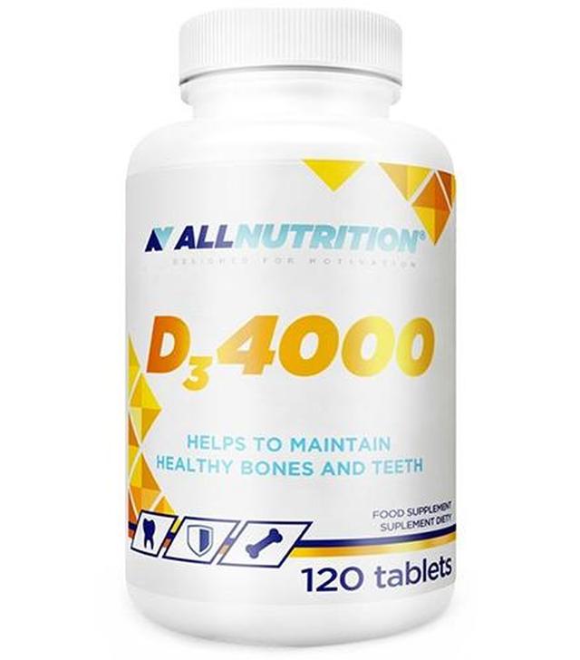Allnutrition D3 4000 - 120 tabl. - cena, opinie, właściwości