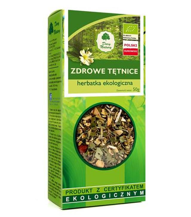 Dary Natury Ekologiczna herbatka ziołowo-owocowa Zdrowe Tętnice - 50 g - cena, opinie, właściwości