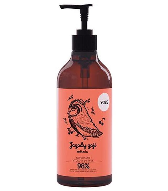 Yope Jagody goji i wiśnia Naturalne mydło w płynie - 500 ml - cena, opinie, właściwości