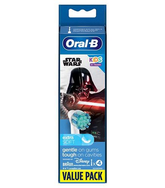 Oral-B Kids Star Wars Extra Soft Końcówki do szczoteczki elektrycznej, 4 szt. cena, opinie, właściwości