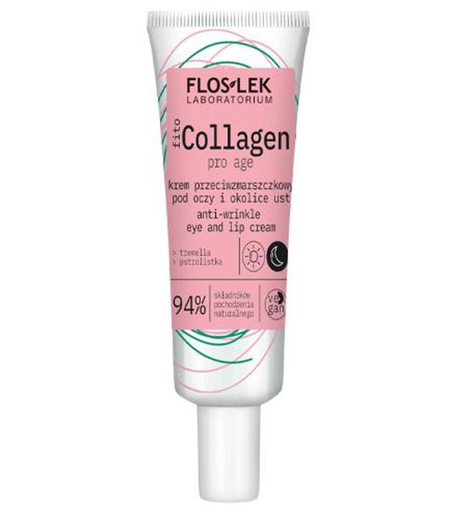 Flos-Lek fittoCollagen Krem przeciwzmarszczkowy pod oczy i okolice ust, 30 ml, cena, opinie, właściwości