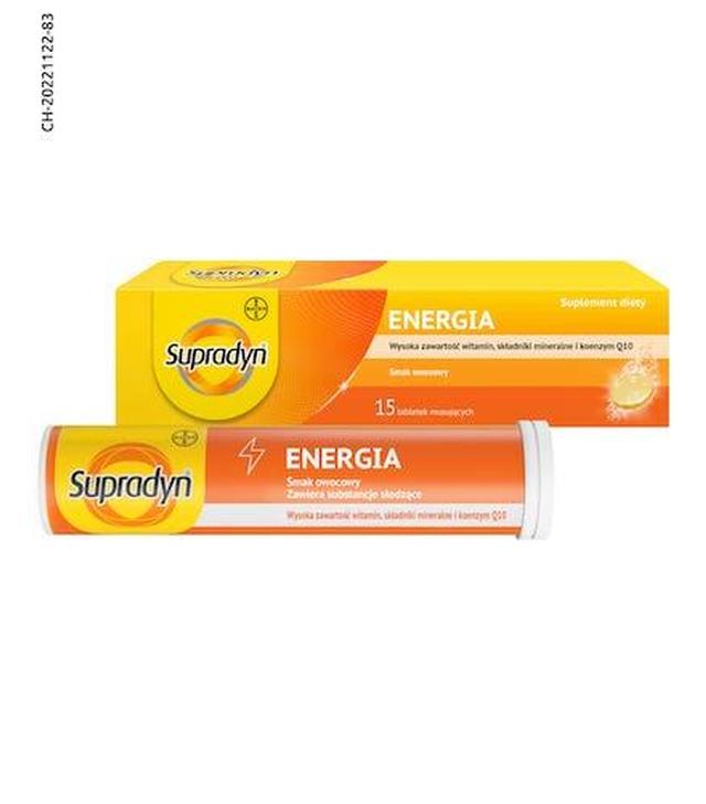 Supradyn Energia, tabletki musujące, 15 sztuk - ważny do 2025-10-31