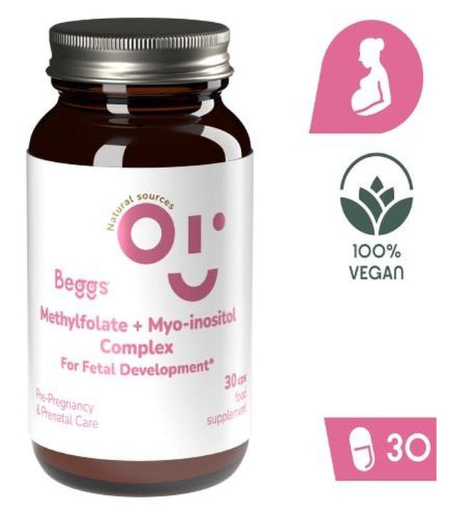 BEGGS Metylfolian + mio-inozytol, 30 kapsułek