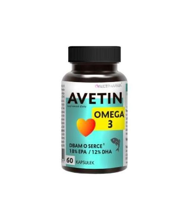 AVETIN Omega 3, 60 kapsułek - ważny do 2025-04-30