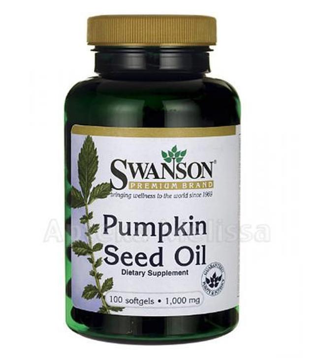 SWANSON Pumpkin Seed Oil 1000 mg - 100 kaps.