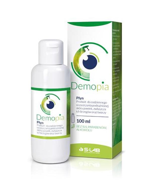 Demopia płyn - 100 ml Do oczyszczania skóry powiek i okolic oczu - cena, opinie, skład