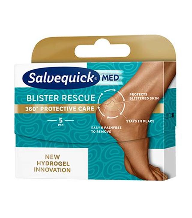 Salvequick Med Blister Rescue Plastry na pięty - 5 szt. - cena, opinie, właściwości