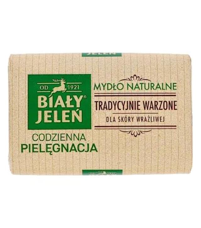 Biały Jeleń mydło naturalne tradycyjnie warzone dla skóry wrażliwej, 100 g