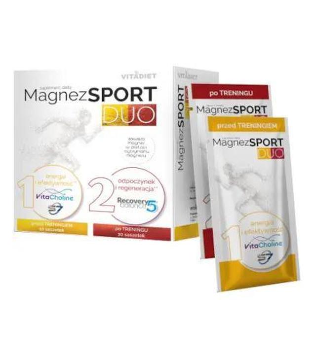 VITADIET Magnez Sport Duo, 20 saszetek - ważny do 2025-04-30