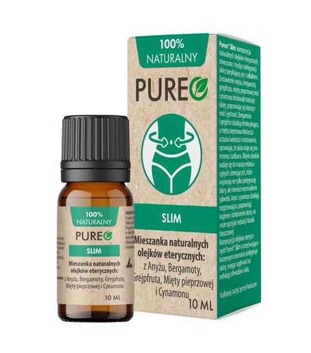 Pureo Slim, mieszanka naturalnych olejków eterycznych, 10 ml