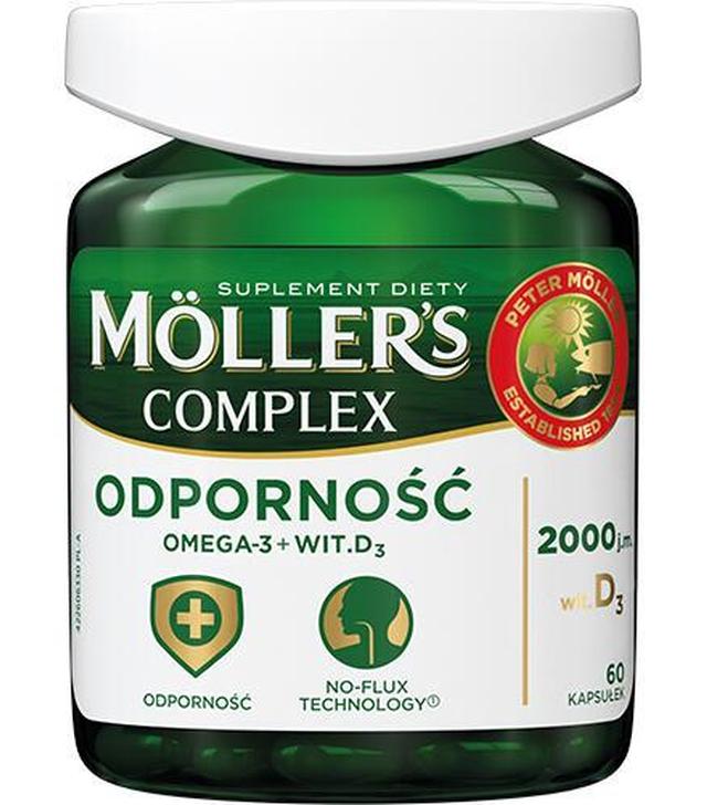 Moller's Complex Omega-3 + D3, 60 kapsułek