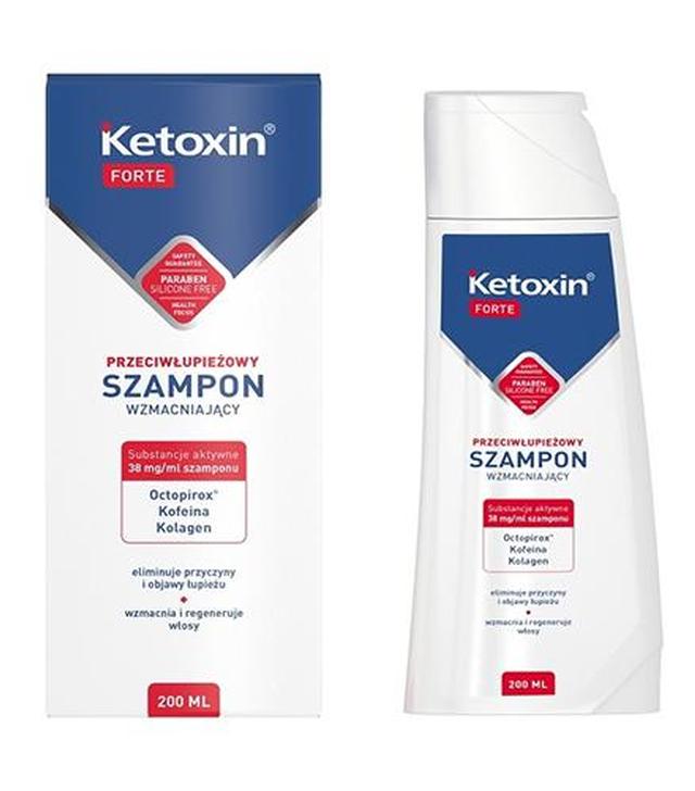 KETOXIN FORTE Szampon przeciwłupieżowy - 200 ml - wzmacniający - cena, opinie, właściwości