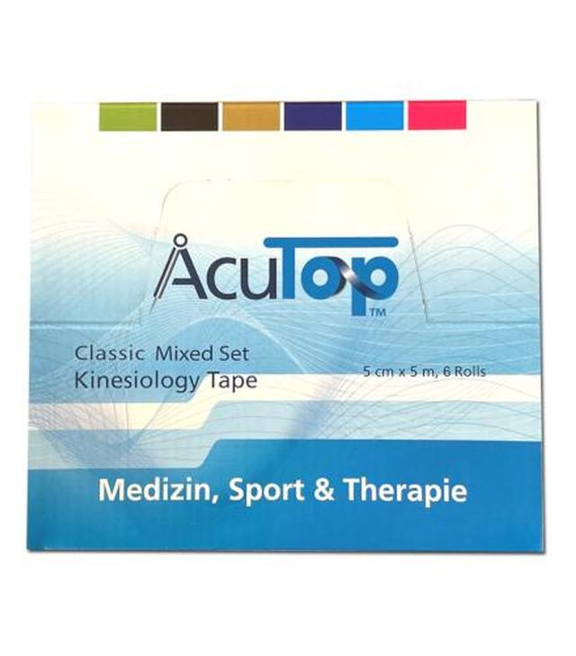 AcuTop Classic Kinesiology Tape 5 cm x 5 m, 6 rolek