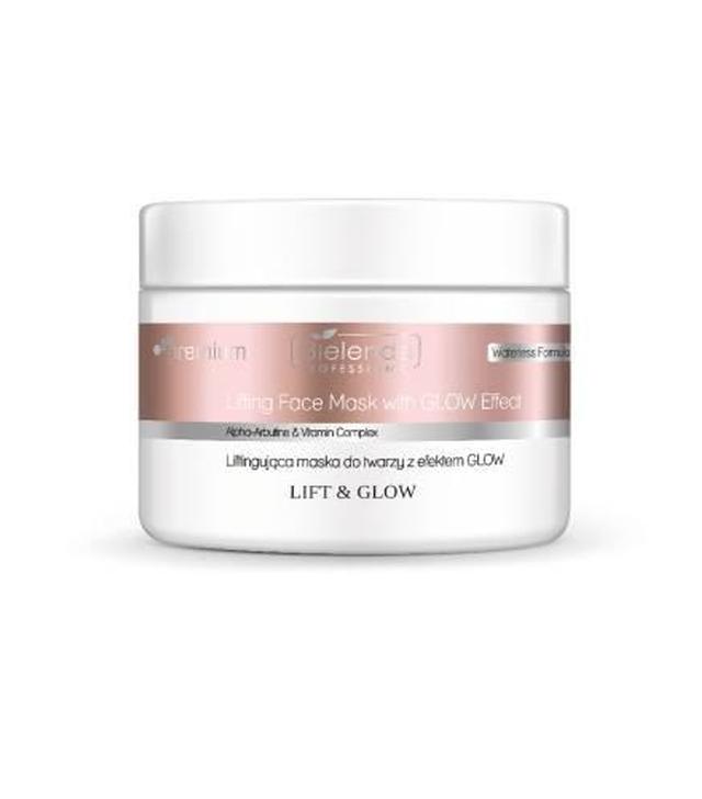 Bielenda Professional, Lift & Glow Liftingująca maska do twarzy z efektem glow, 115 g