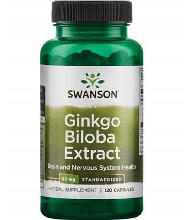 SWANSON Ginkgo biloba ekstrakt 60 mg - 120 kaps.