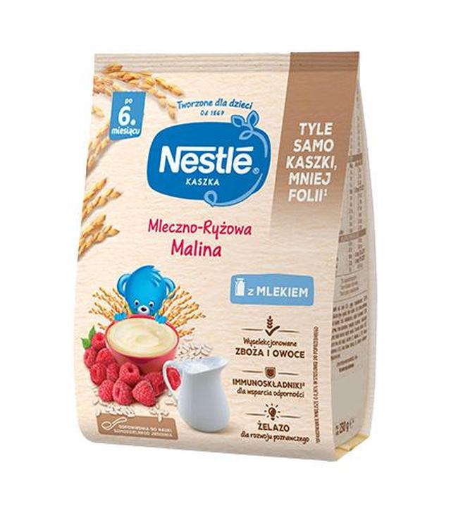 Nestle Kaszka mleczno-ryżowa malina po 6. miesiącu - 230 g - cena, opinie, ważne informacje