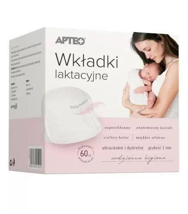 Apteo wkładki laktacyjne, 60 sztuk