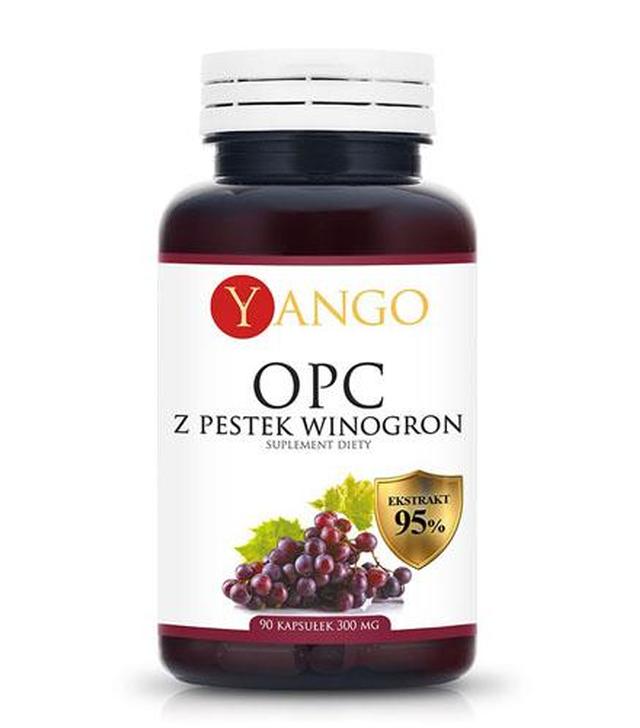 YANGO OPC 95% ekstrakt z pestek winogron 390 mg - 90 kaps. - cena, opinie, właściwości