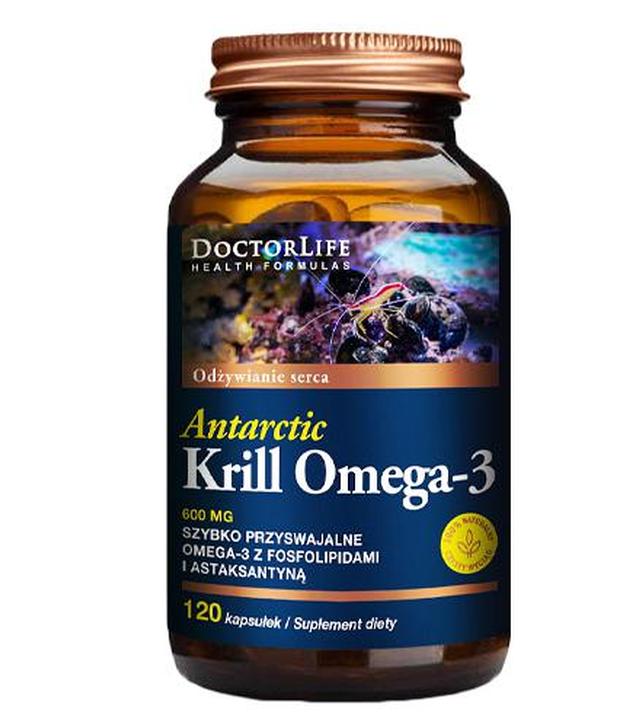 Doctor Life Antarctic Krill Omega-3 600 mg - 120 kaps. - cena, opinie, właściwości