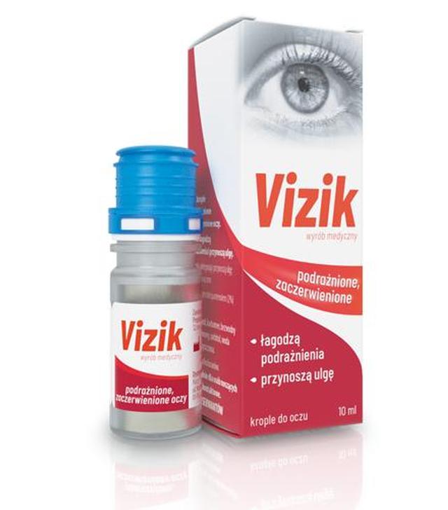 VIZIK Łagodzące krople do oczu - 10 ml - do podrażnionych i zaczerwienionych oczu