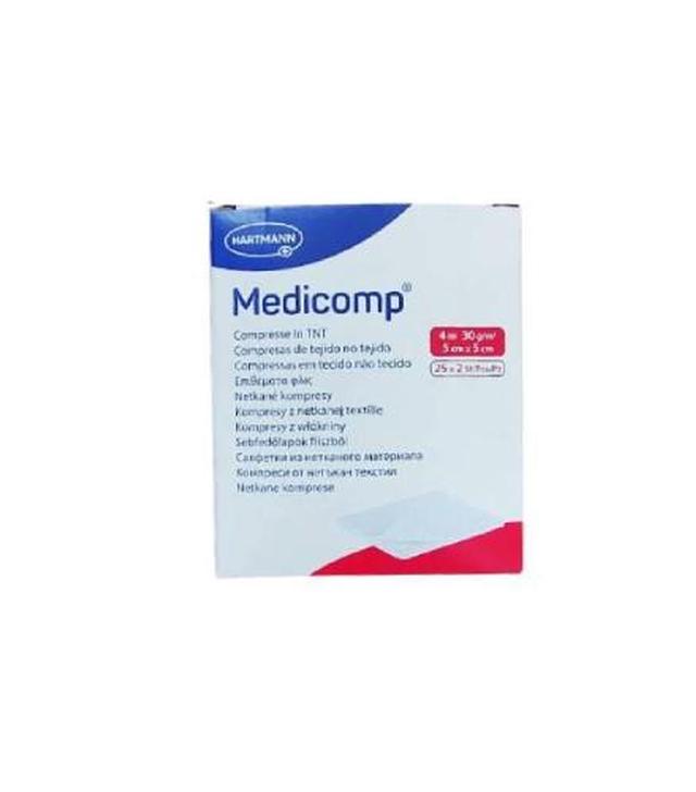 HARTMANN MEDICOMP Kompresy jałowe 5 cm x 5 cm, 25x2 sztuki