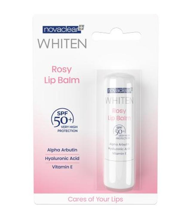 Novaclear Whiten Rosy Lip Balm, Pomadka do ust ochronna, 4,9 g