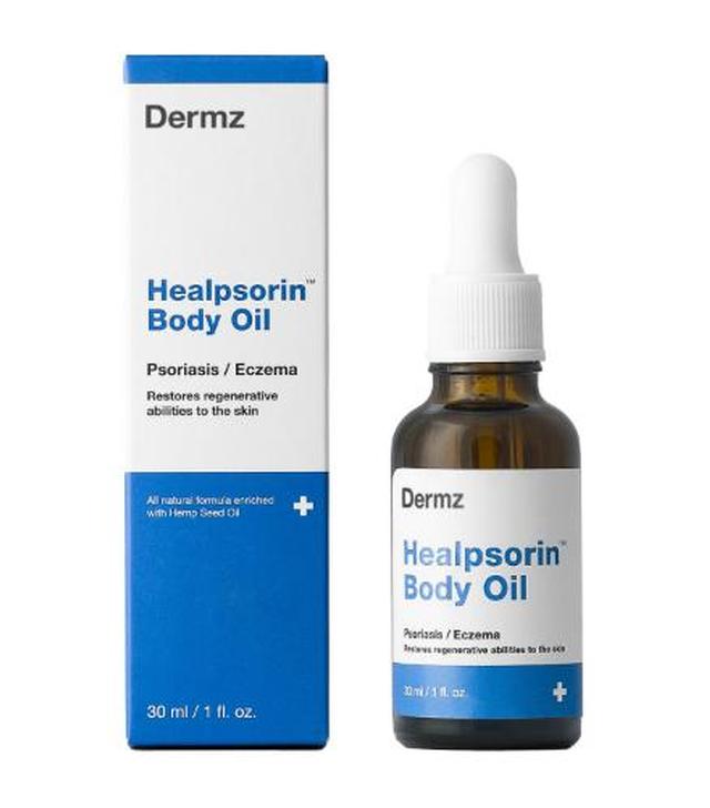 Dermz Healpsorin Body Oil - 30 ml Na łuszczycę i AZS - cena, opinie, właściwości  - ważny do 2025-10-31