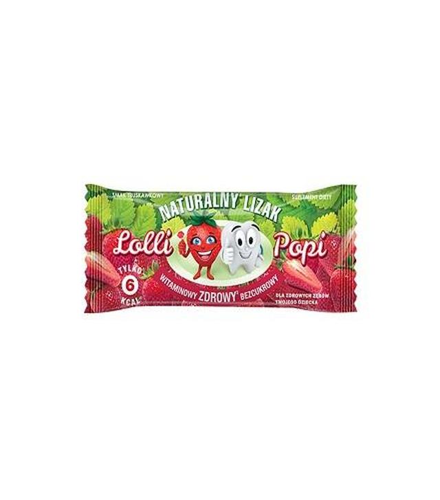 Naturalny Lizak Lolli-Popi Multiwitamina o smaku truskawkowym, 1 sztuka
