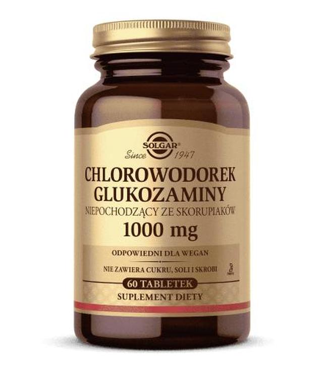 Solgar Chlorowodorek Glukozaminy 1000 mg - 60 tabletek