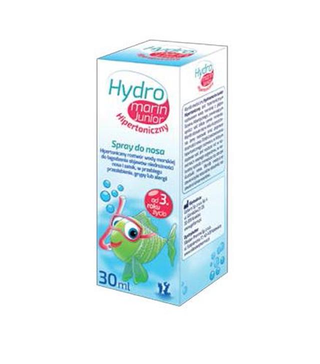 HYDROMARIN JUNIOR Hipertoniczny spray do nosa,30 ml Zapalenie zatok i alergia, cena, opinie, wskazania