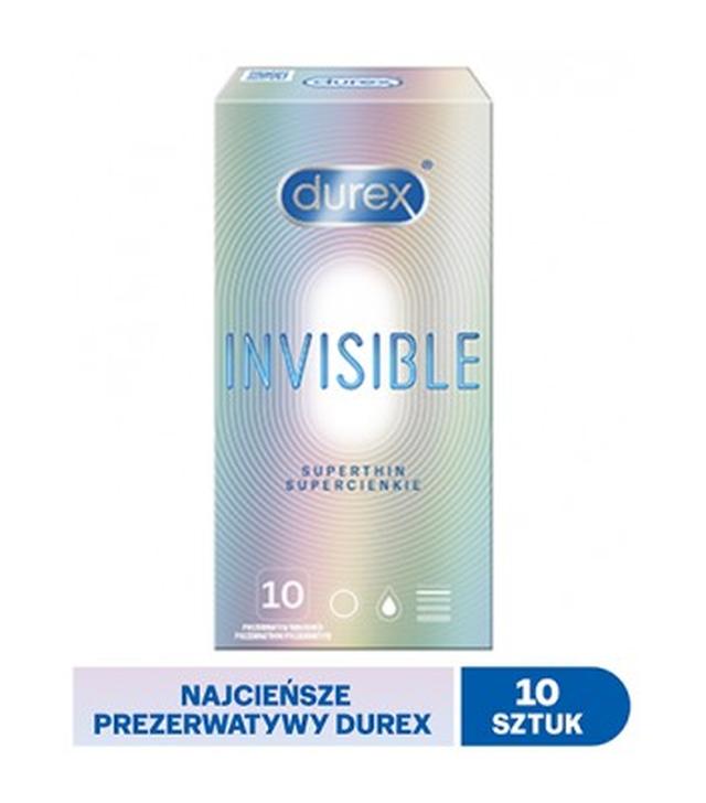 Durex Invisible, prezerwatywy supercienkie, 10 sztuk