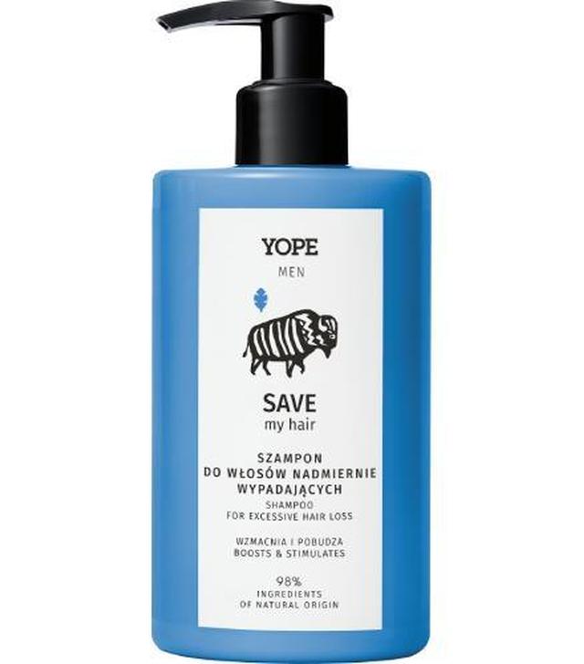 Yope Men Save My Hair Szampon na nadmierne wypadanie włosów, 300 ml