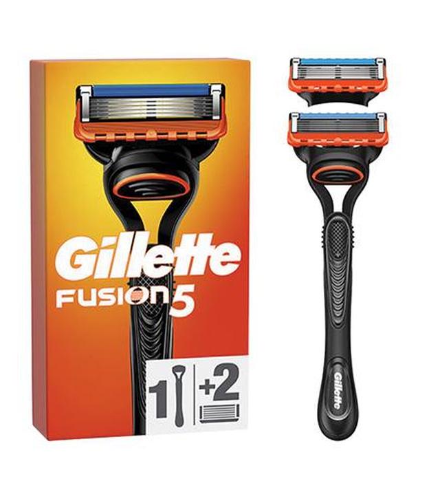 Gillette Fusion5 Maszynka do golenia dla mężczyzn, 1 maszynka, 2 ostrza wymienne