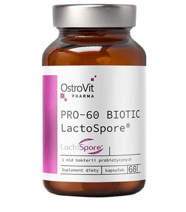 OstroVit Pharma PRO-60 Biotic LactoSpore, 60 kaps. cena, opinie, właściwości