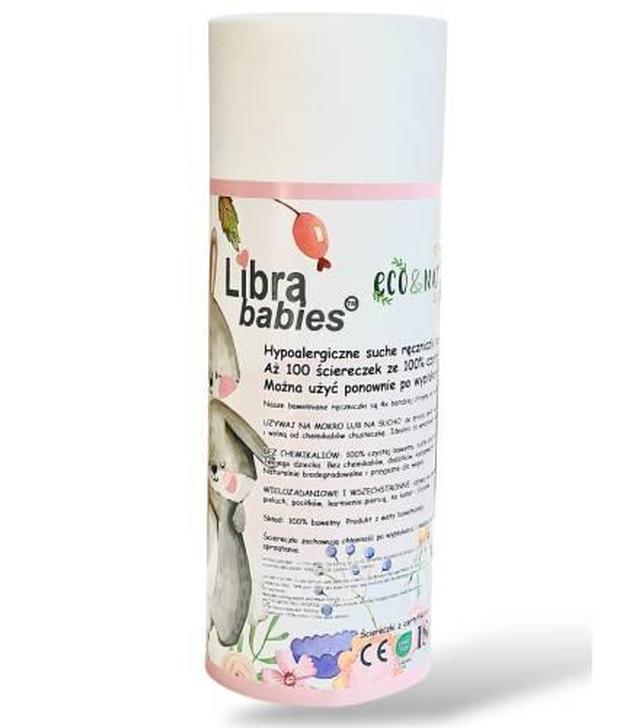 Libra Babies Hypoalergiczne ręczniczki XL 100% bawełna, na rolce, 100 sztuk