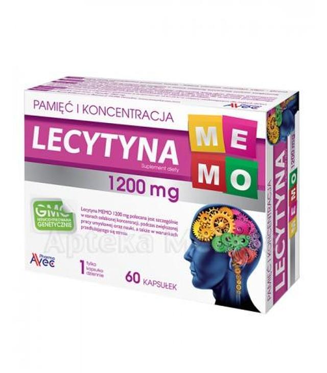 AVEC PHARMA Lecytyna memo 1200 mg - 60 kaps. - cena, opinie, właściwości