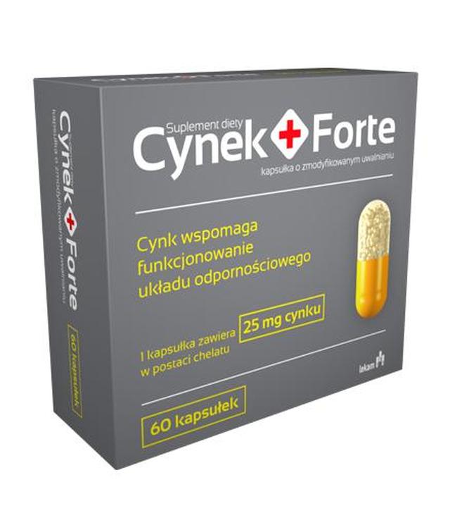 CYNEK+FORTE - 60 kaps. - Na prowidłowe funkcjonowanie układu odpornościowego - cena, opinie, właściwości