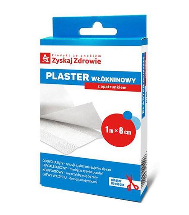 ZYSKAJ ZDROWIE Plaster włókninowy z opatrunkiem 1m x 8 cm - 1 szt.