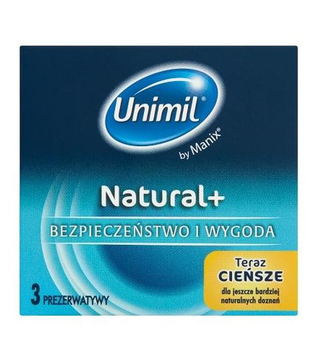 UNIMIL NATURAL Prezerwatywy - 3 szt.