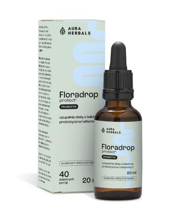Aura Herbals, Floradrop Protect Probiotyk, krople doustne, 20 ml
